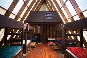 Brantwood camp boy cabin interior